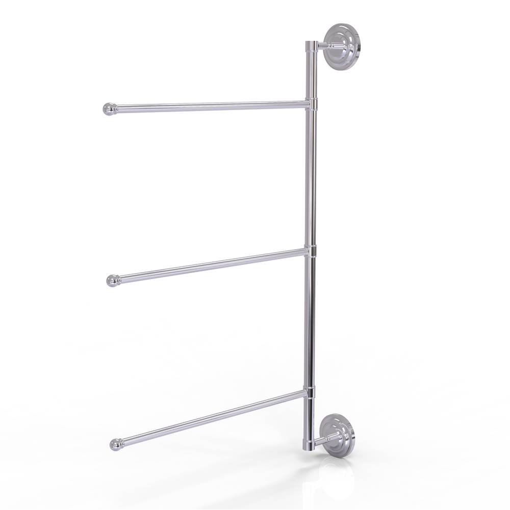 Allied Brass Prestige Que New Collection 3 Swing Arm Vertical 28 Inch Towel Bar