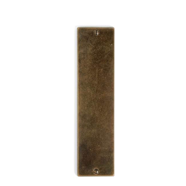 Sun Valley Bronze 3 1/2'' x 19'' Corrugated w/Band push pull plate w/turn piece.