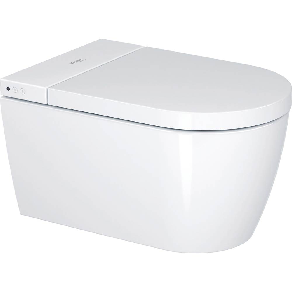 Duravit ME by Starck Wall-Mounted Toilet Bowl for Shower-Toilet Seat White with HygieneGlaze