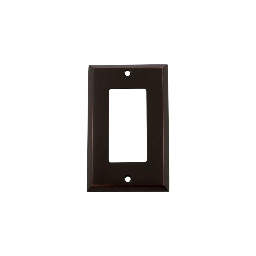Nostalgic Warehouse Nostalgic Warehouse New York Switch Plate with Single Rocker in Timeless Bronze