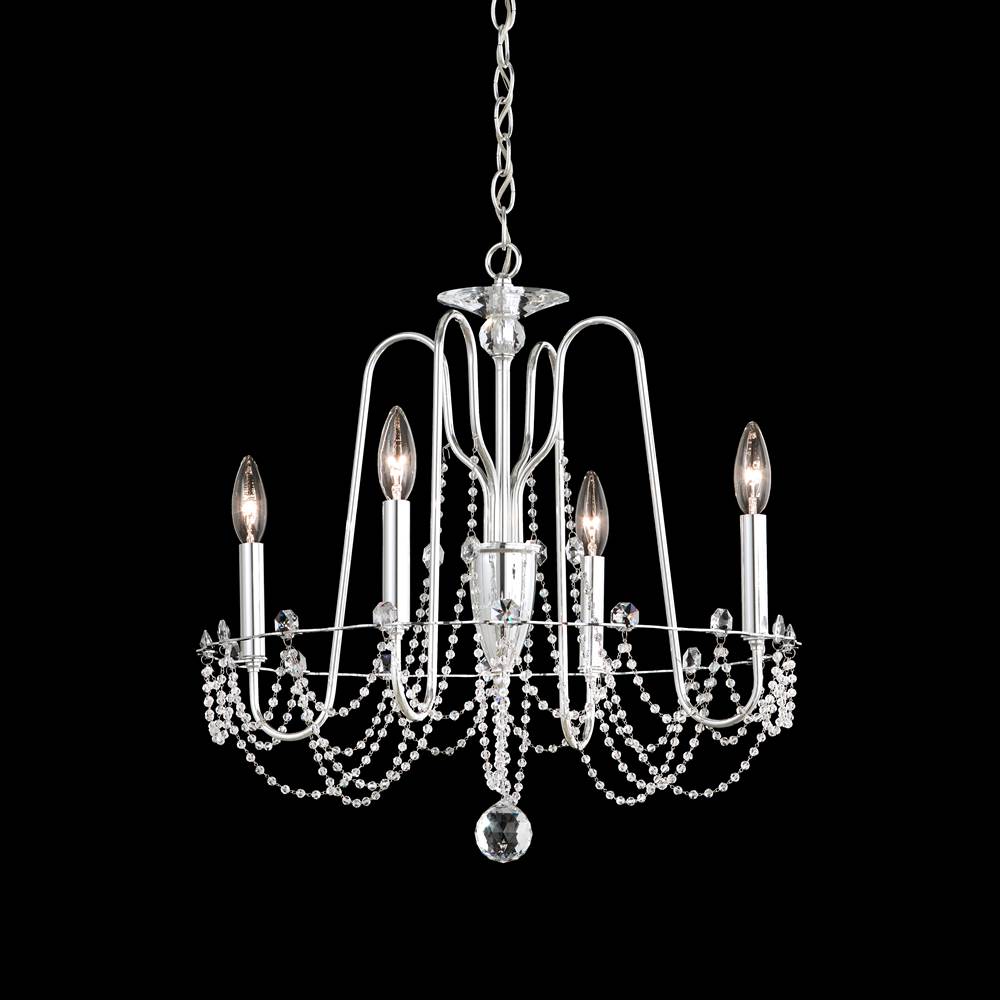 Schonbek Esmery 4 Light 120V Chandelier in Etruscan Gold with Clear Optic Crystal