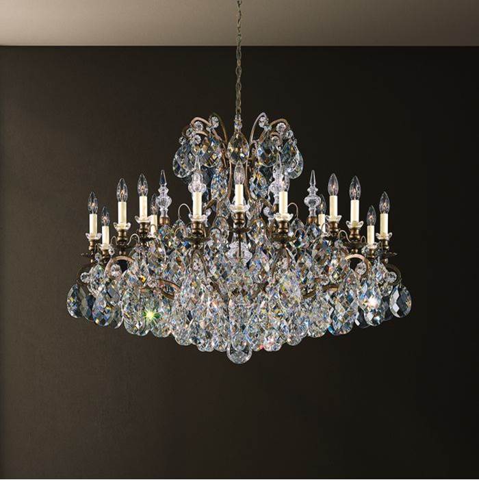 Schonbek Renaissance 19 Light 110V Chandelier in French Gold with Clear Heritage Crystal
